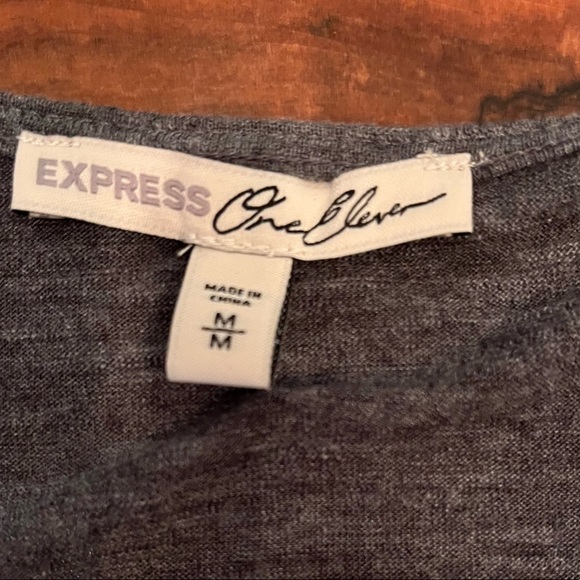 Express One Eleven Grey Size M Long Tank Top - Picture 5 of 8